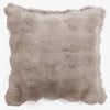 Fodera per Cuscino 47 x 47cm - Pelliccia Sintetica a Bolle Visone 01