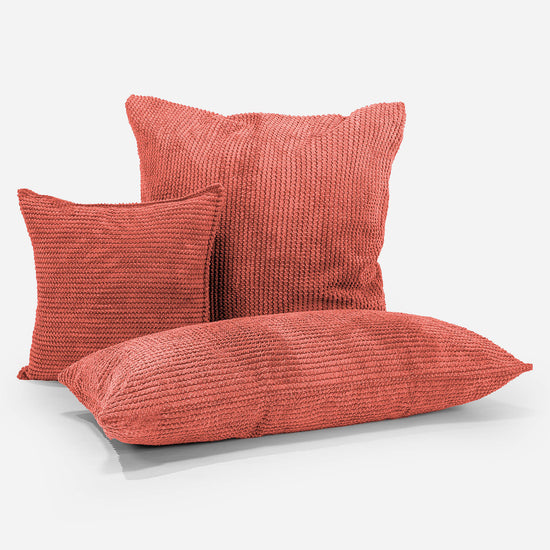 Fodera per Cuscino 47 x 47cm - Pompon Arancione Zucca 04