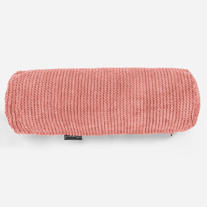 Fodera per Cuscino a Rullo 20 x 55cm - Pompon Arancione Zucca 02
