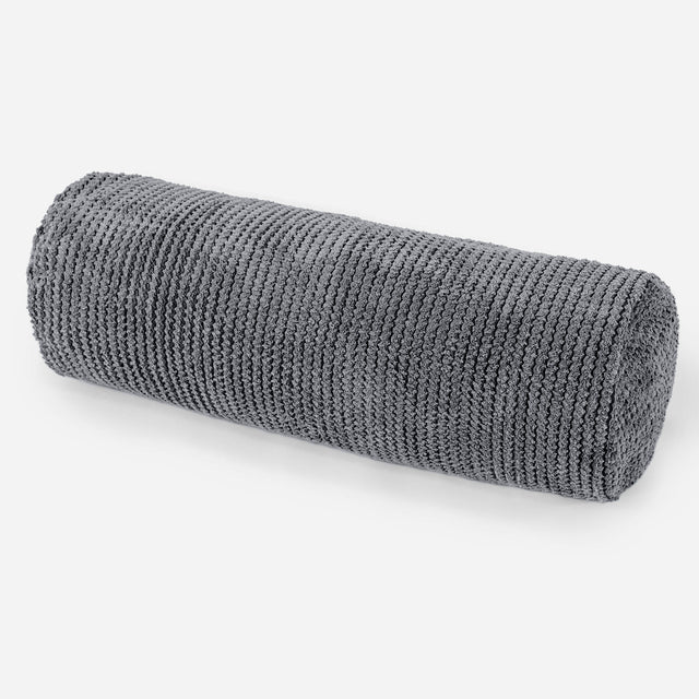 Fodera per Cuscino a Rullo 20 x 55cm - Pompon Nero 01