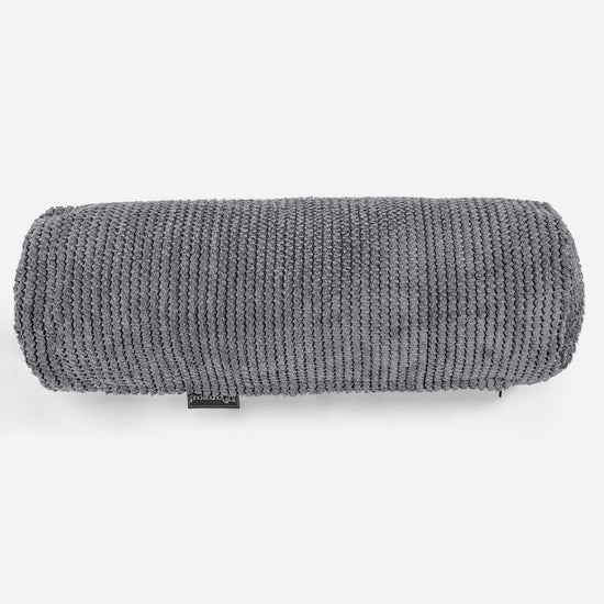 Fodera per Cuscino a Rullo 20 x 55cm - Pompon Nero 02
