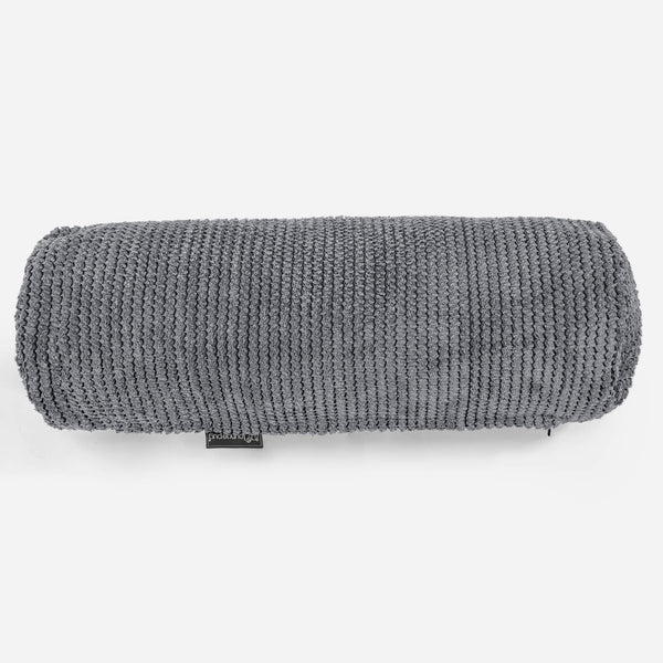 Fodera per Cuscino a Rullo 20 x 55cm - Pompon Nero 01