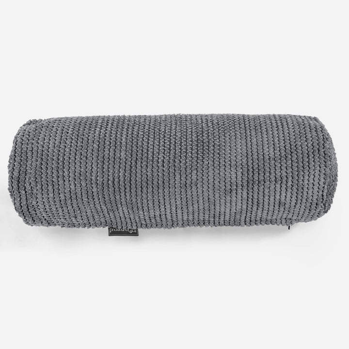 Fodera per Cuscino a Rullo 20 x 55cm - Pompon Nero 02