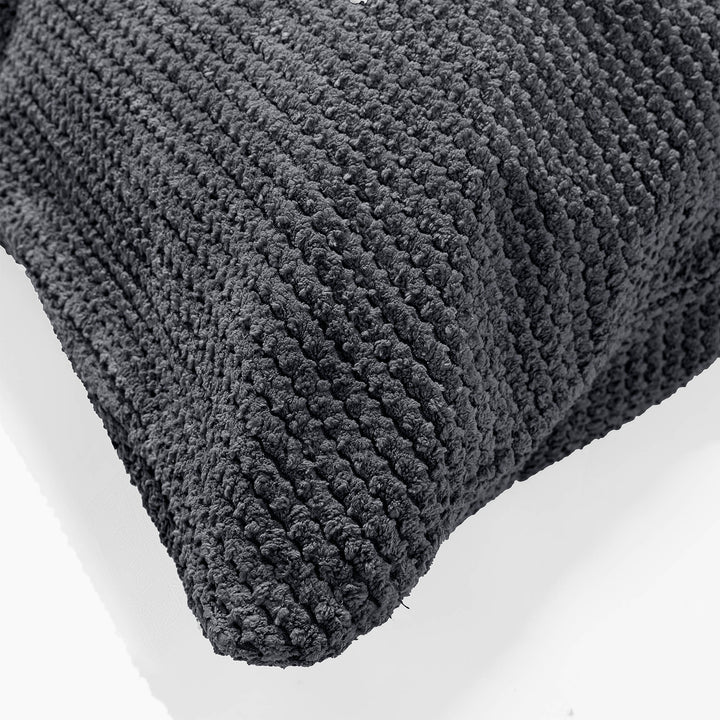 Fodera per Cuscino a Rullo 20 x 55cm - Pompon Nero 03