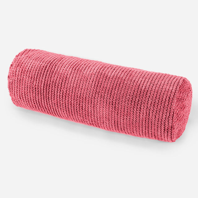 Fodera per Cuscino a Rullo 20 x 55cm - Pompon Rosso pastello 01
