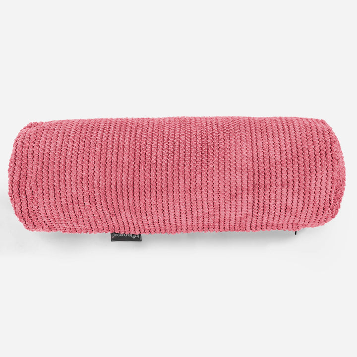 Fodera per Cuscino a Rullo 20 x 55cm - Pompon Rosso pastello 02