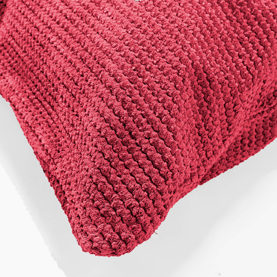 Fodera per Cuscino a Rullo 20 x 55cm - Pompon Rosso pastello 03