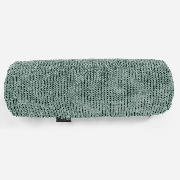 Fodera per Cuscino a Rullo 20 x 55cm - Pompon Verde Muschio 01