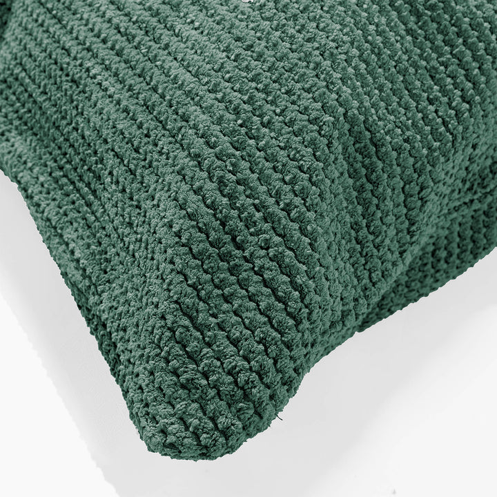 Fodera per Cuscino a Rullo 20 x 55cm - Pompon Verde Muschio 03