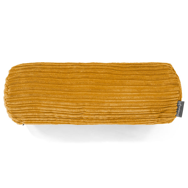 Fodera per Cuscino a Rullo 20 x 55cm - Velluto a Coste Miele Dorato 01