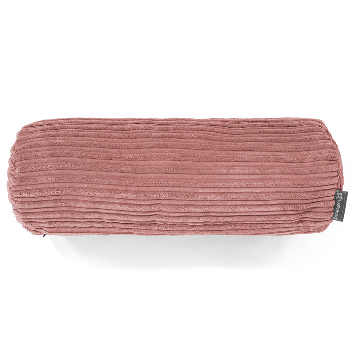Fodera per Cuscino a Rullo 20 x 55cm - Velluto a Coste Pesca 02