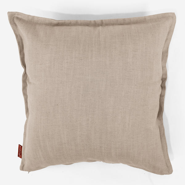 Fodera per Cuscino Gigante 70 x 70cm - Effetto Lino Crema 01