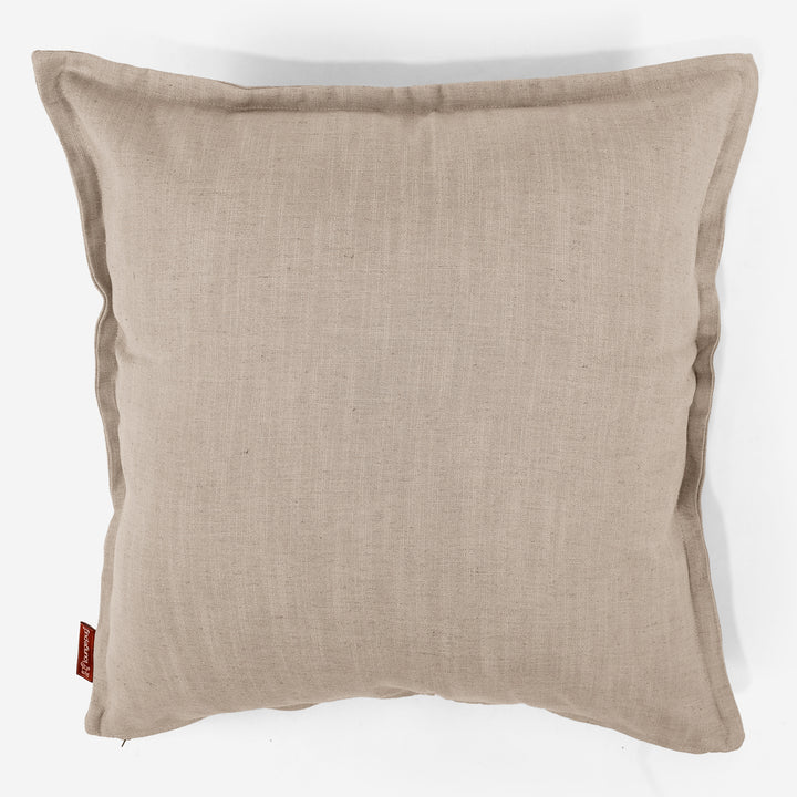Fodera per Cuscino Gigante 70 x 70cm - Effetto Lino Crema 01