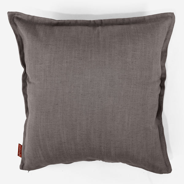 Fodera per Cuscino Gigante 70 x 70cm - Effetto Lino Pizarra Gris 01