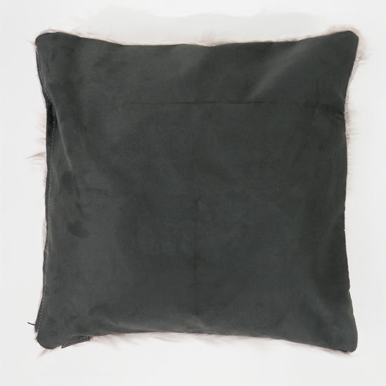 Fodera per Cuscino Gigante 70 x 70cm -Pelliccia Sintetica Mongola Grigio 02