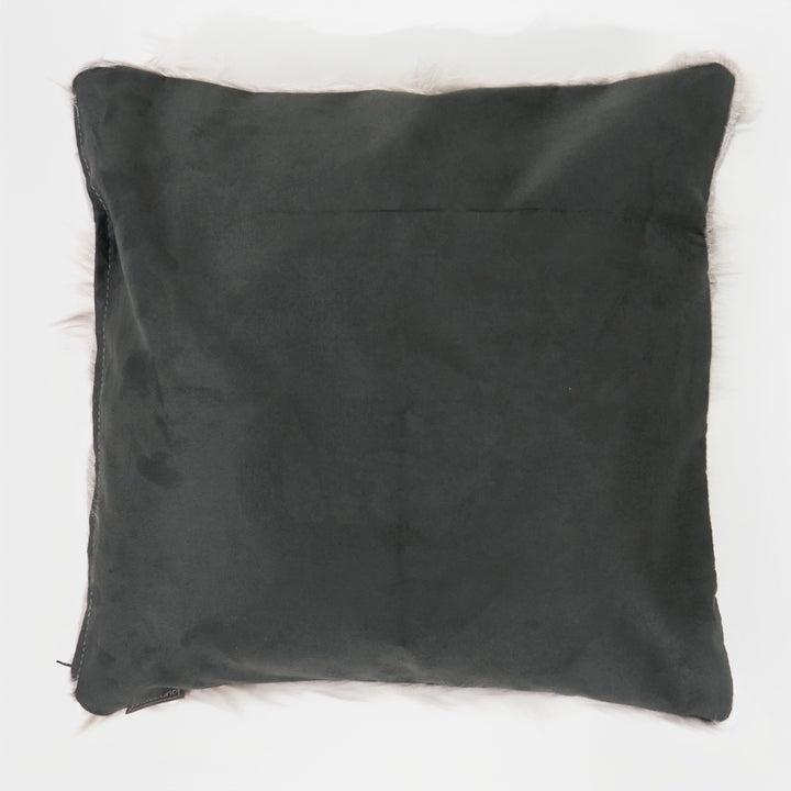 Fodera per Cuscino Gigante 70 x 70cm -Pelliccia Sintetica Mongola Grigio 02