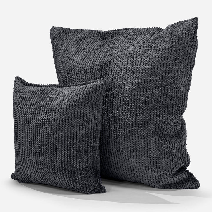 Fodera per Cuscino Gigante 70 x 70cm - Pompon Nero 02