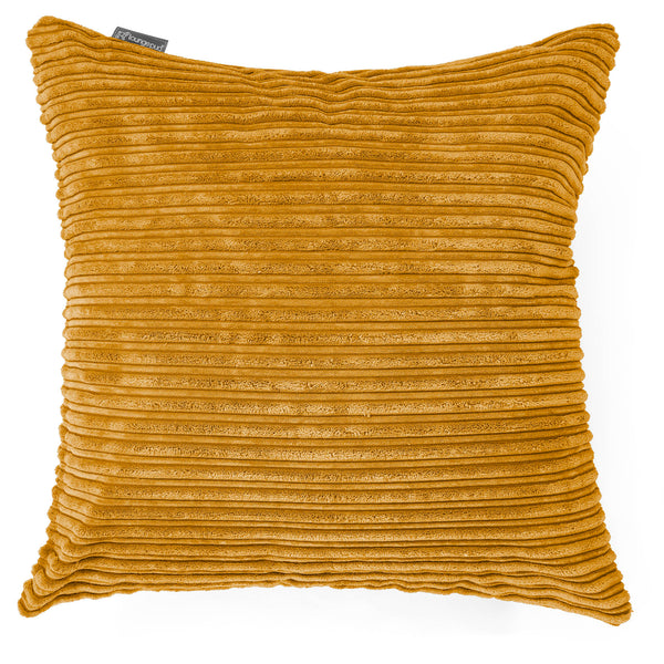 Fodera per Cuscino Gigante 70 x 70cm - Velluto a Coste Miele Dorato 01