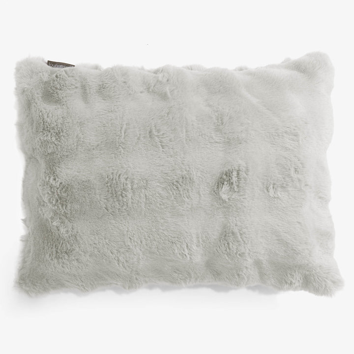 Fodera per Cuscino Rettangolare 35 x 50cm - Pelliccia Sintetica a Bolle Verde Salvia 01
