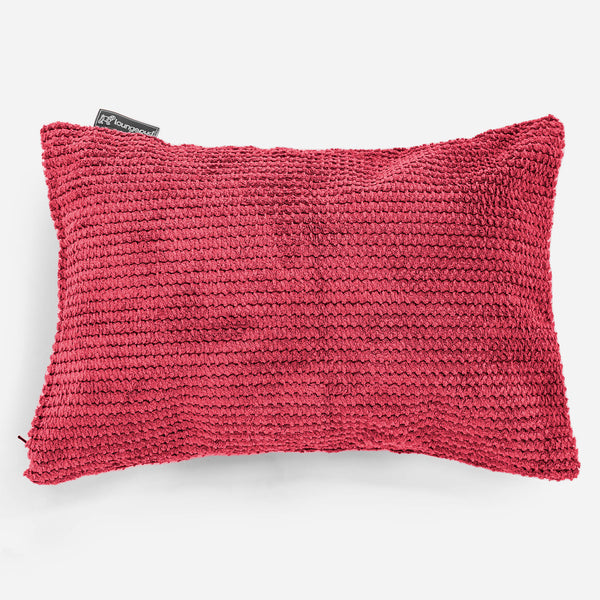 Fodera per Cuscino Rettangolare 35 x 50cm - Pompon Rosso pastello 01