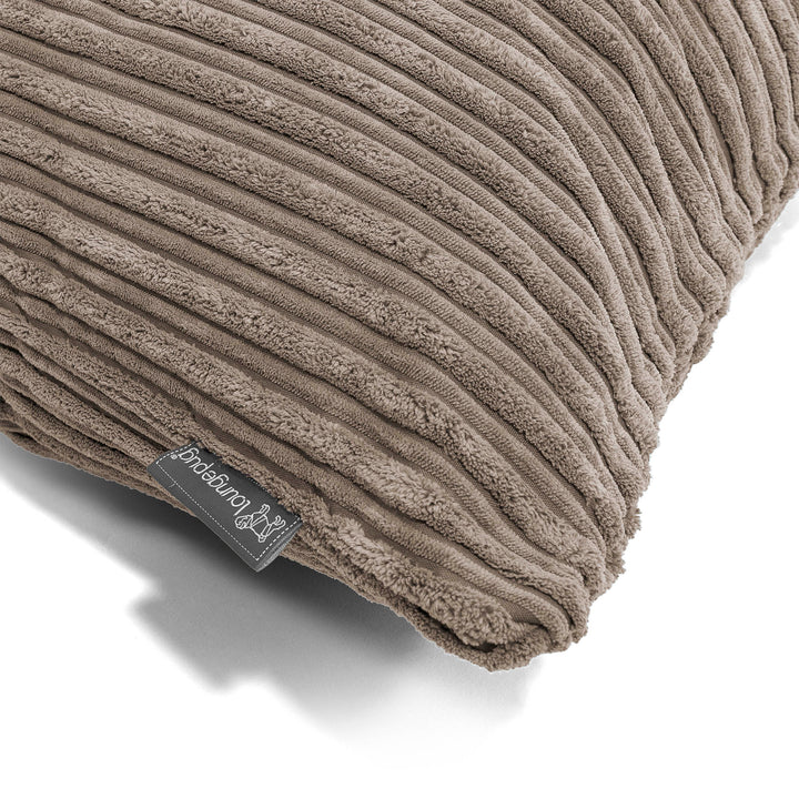 Fodera per Cuscino Rettangolare 35 x 50cm - Velluto a Coste Grigio Tortora 02