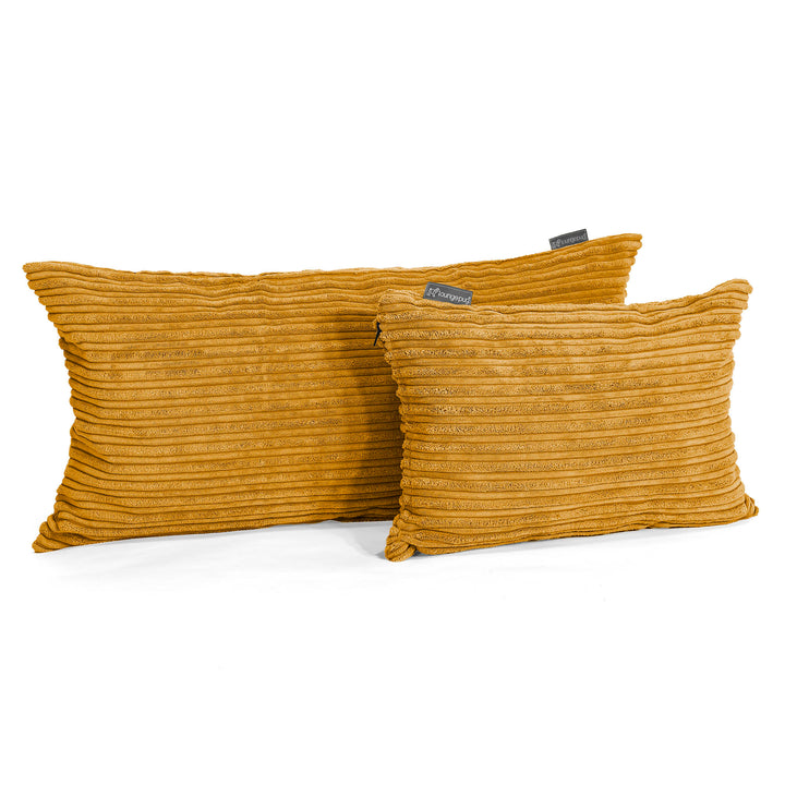 Fodera per Cuscino Rettangolare 35 x 50cm - Velluto a Coste Miele Dorato 03
