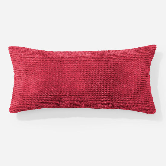 Fodera per Cuscino Rettangolare Gigante 40 x 70cm - Pompon Rosso pastello 01
