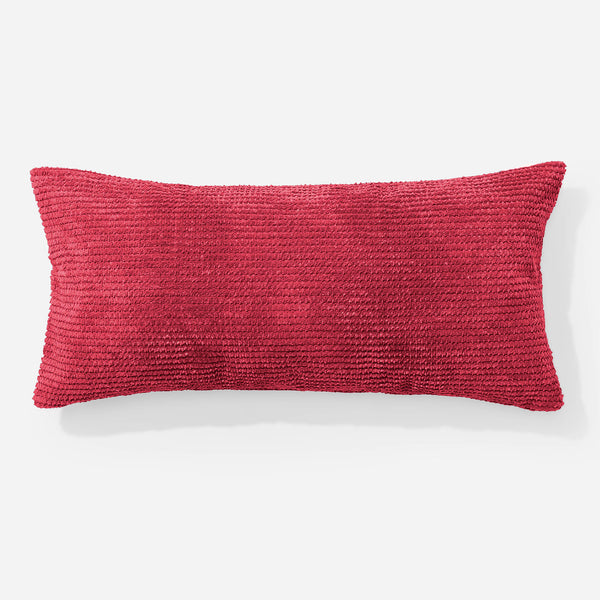 Fodera per Cuscino Rettangolare Gigante 40 x 70cm - Pompon Rosso pastello 01