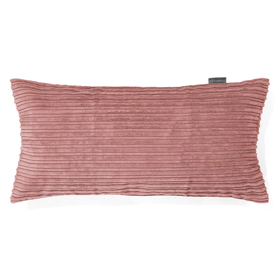 Fodera per Cuscino Rettangolare Gigante 40 x 70cm - Velluto a Coste Pesca 01
