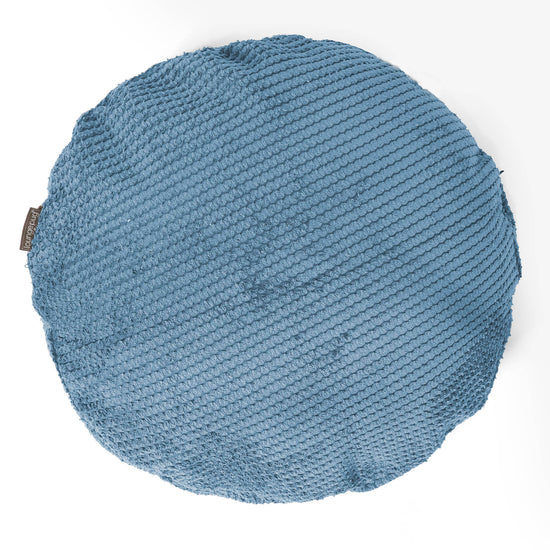 Fodera per Cuscino Rotondo 50cm - Pompon Cielo 01