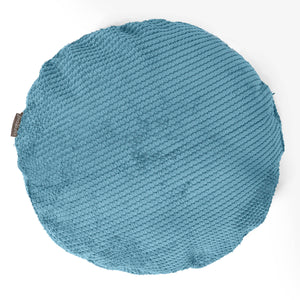 Fodera per Cuscino Rotondo 50cm - Pompon Egeo Blu