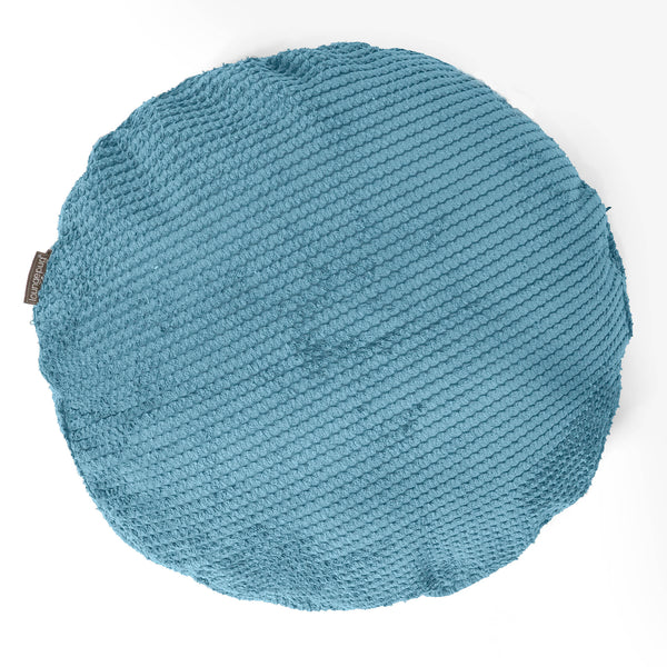 Fodera per Cuscino Rotondo 50cm - Pompon Egeo Blu 01