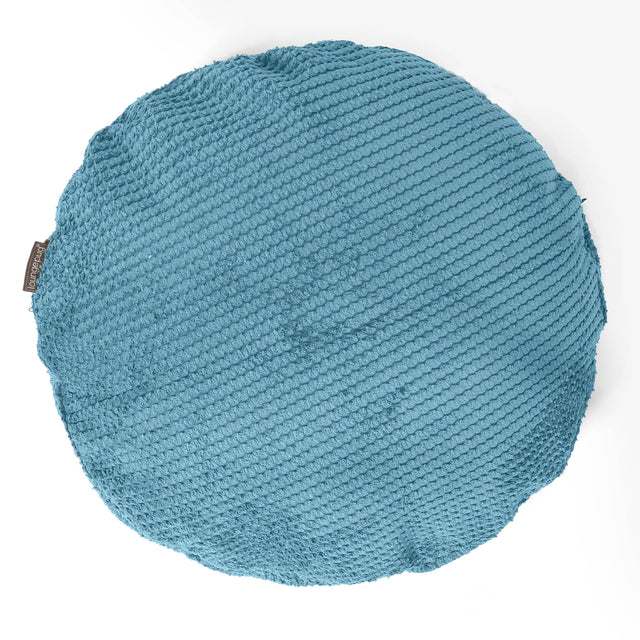 Fodera per Cuscino Rotondo 50cm - Pompon Egeo Blu 01
