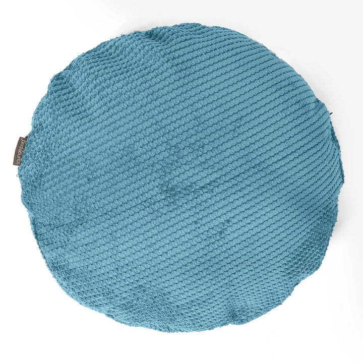 Fodera per Cuscino Rotondo 50cm - Pompon Egeo Blu 01