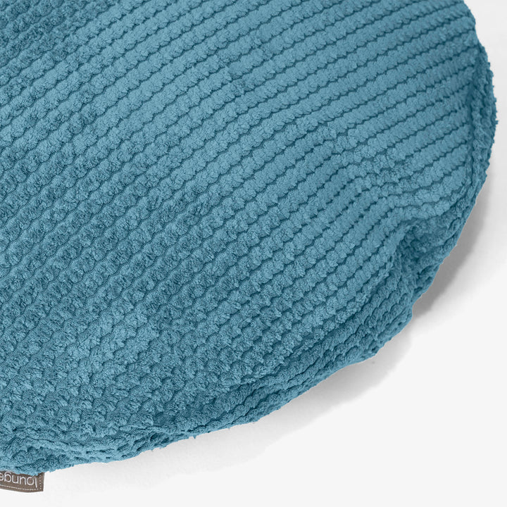 Fodera per Cuscino Rotondo 50cm - Pompon Egeo Blu 02
