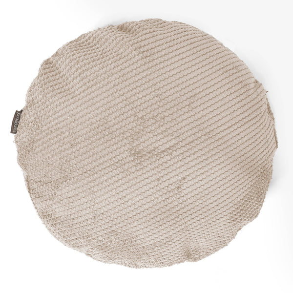Fodera per Cuscino Rotondo 50cm - Pompon Panna 01