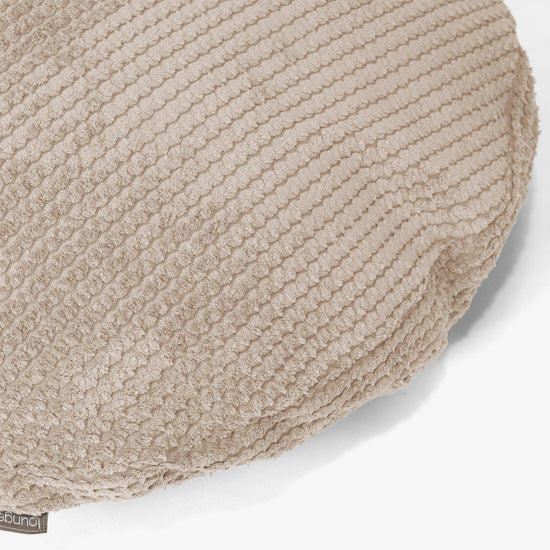 Fodera per Cuscino Rotondo 50cm - Pompon Panna 02