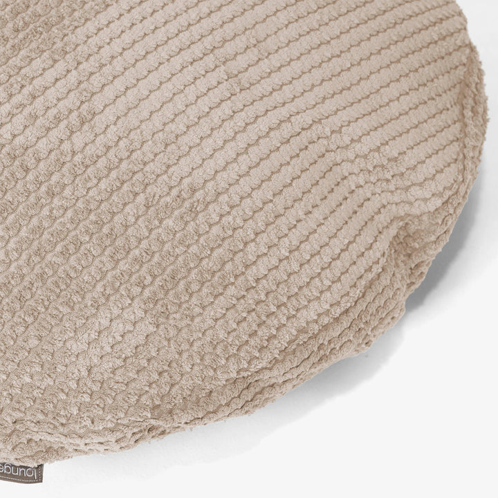 Fodera per Cuscino Rotondo 50cm - Pompon Panna 02