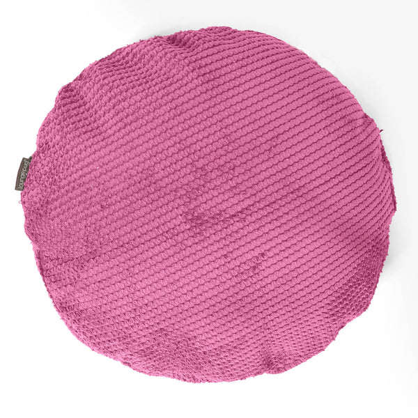 Fodera per Cuscino Rotondo 50cm - Pompon Rosa 01