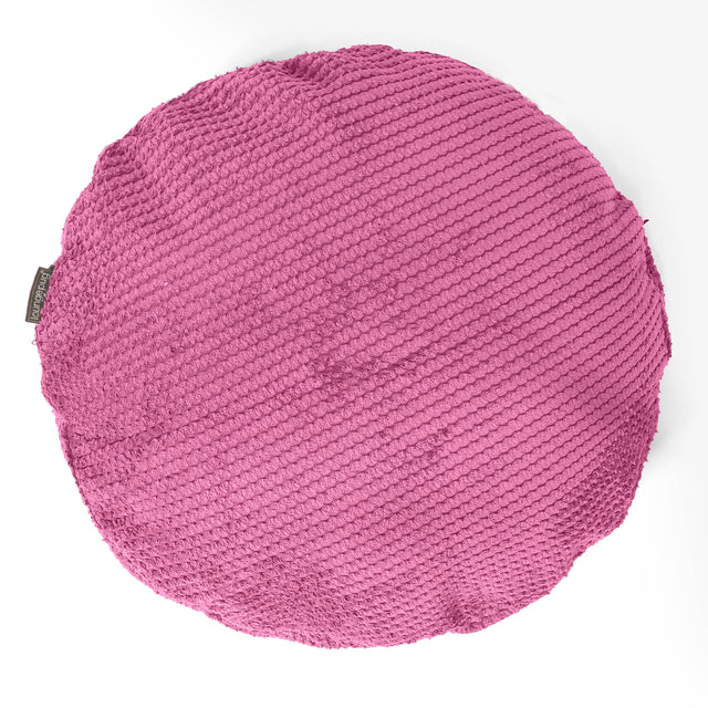 Fodera per Cuscino Rotondo 50cm - Pompon Rosa 01