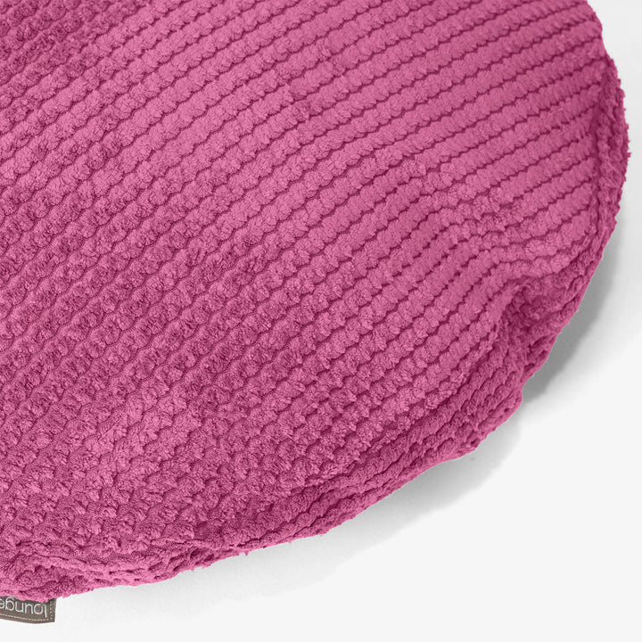 Fodera per Cuscino Rotondo 50cm - Pompon Rosa 02