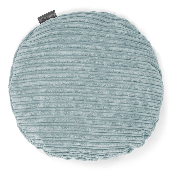 Fodera per Cuscino Rotondo 50cm - Velluto a Coste Verde Menta 01
