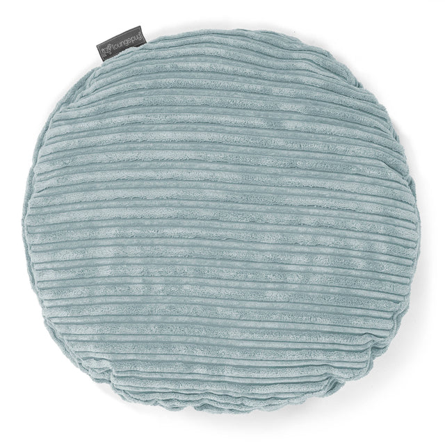 Fodera per Cuscino Rotondo 50cm - Velluto a Coste Verde Menta 01