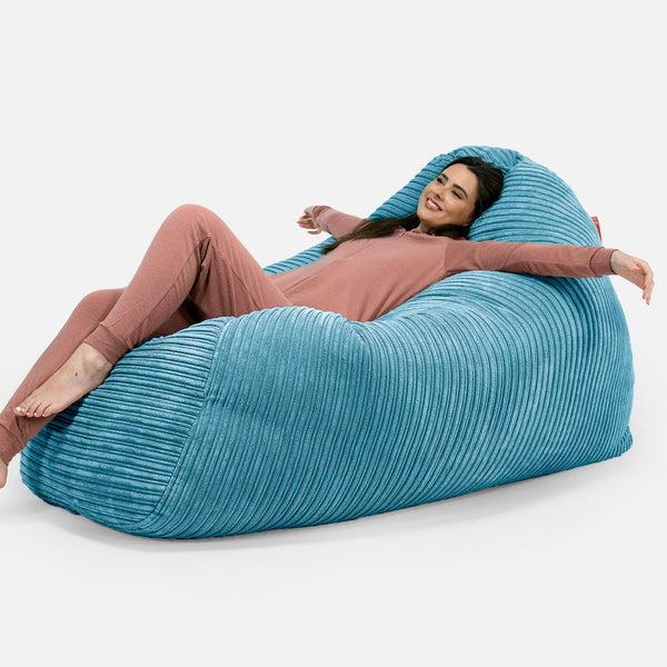 Pouf Divano Gigante Copertura di Ricambio - Velluto a Coste 01