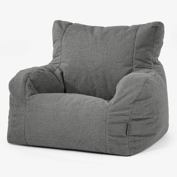 Josephine Poltrona Sacco,  Pouf - Bouclé Grigio 01