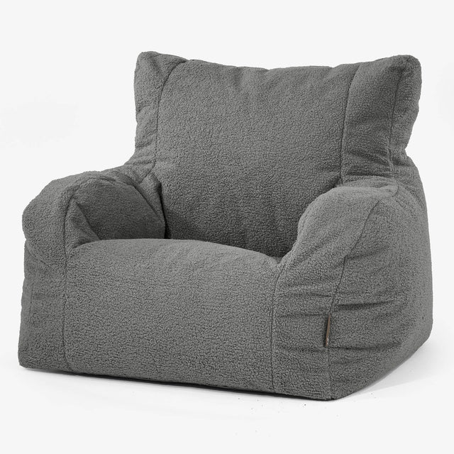 Josephine Poltrona Sacco,  Pouf - Bouclé Grigio 01