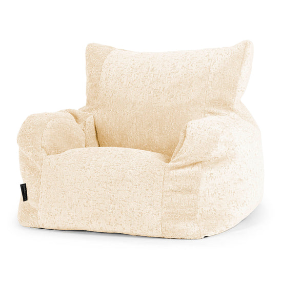 Josephine Poltrona Sacco, Pouf - Ciniglia di Lusso Avorio 01