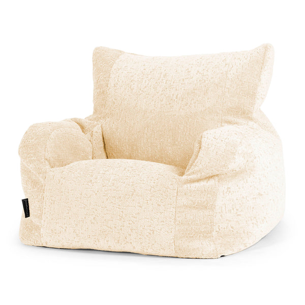 Josephine Poltrona Sacco, Pouf - Ciniglia di Lusso Avorio 01