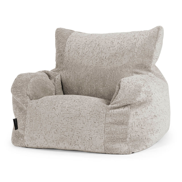 Josephine Poltrona Sacco, Pouf - Ciniglia di Lusso Grigio 01