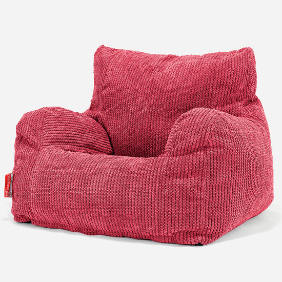 Josephine Poltrona Sacco, Pouf - Pompon Rosso pastello 01